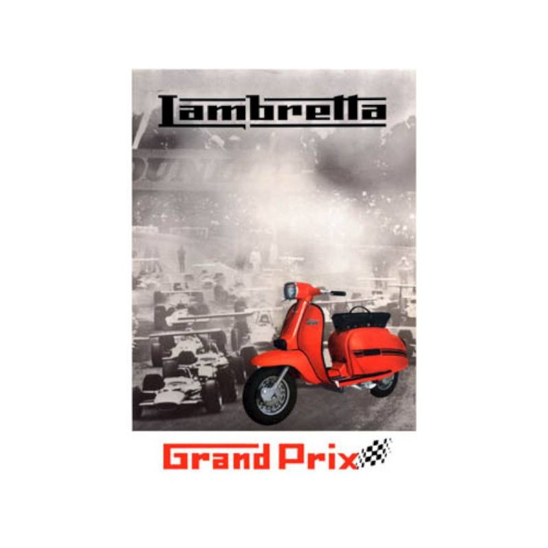 Lambretta poster GP F1 track