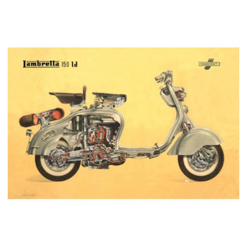 Lambretta Poster LD cutaway