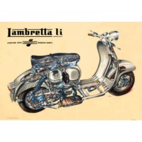 Lambretta poster LI cutaway