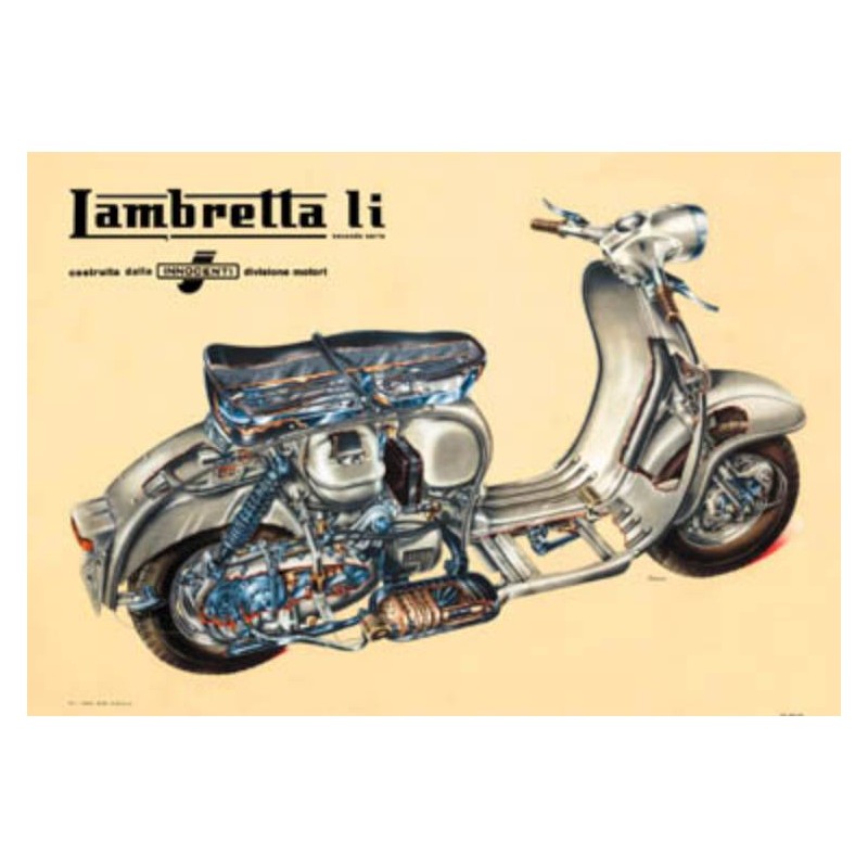 Lambretta poster LI cutaway