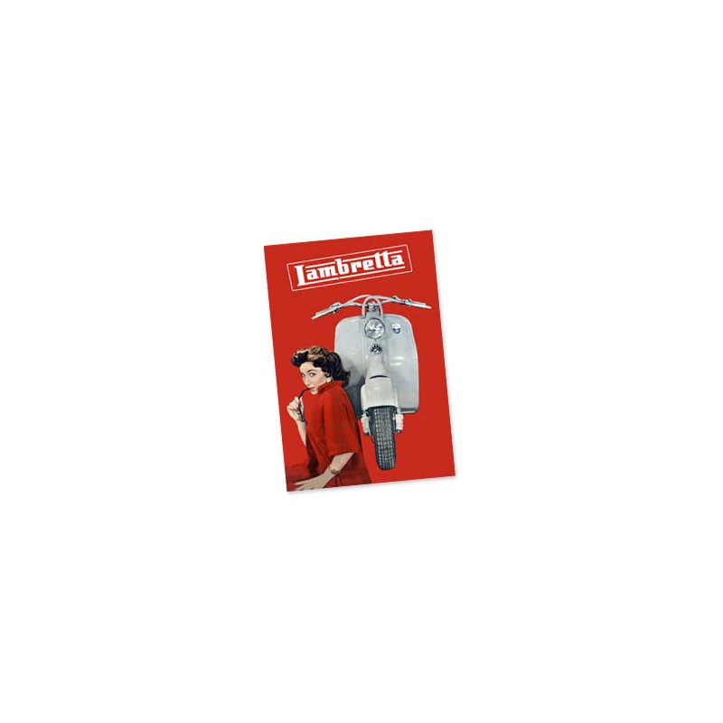 Lambretta poster LD Lady Red