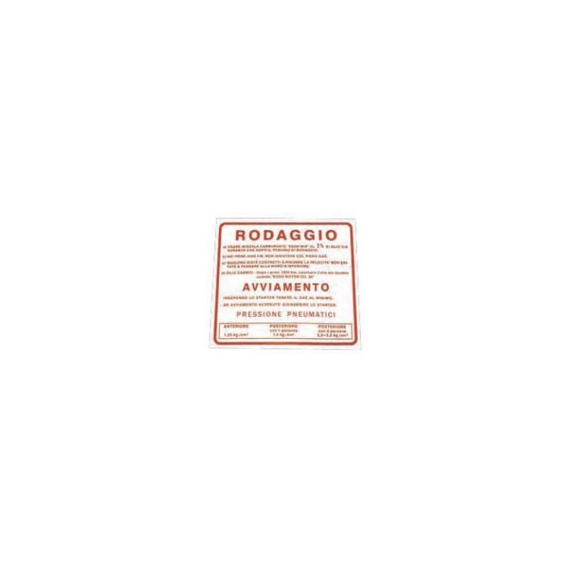 Run In Sticker Red Small Frame