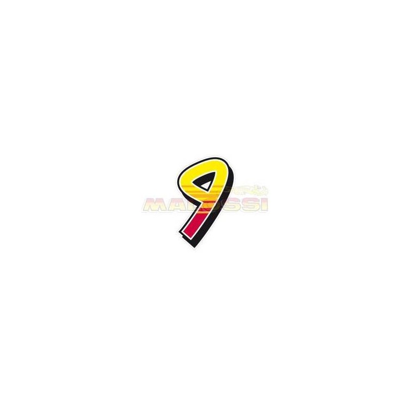 2 Race Number Stickers 