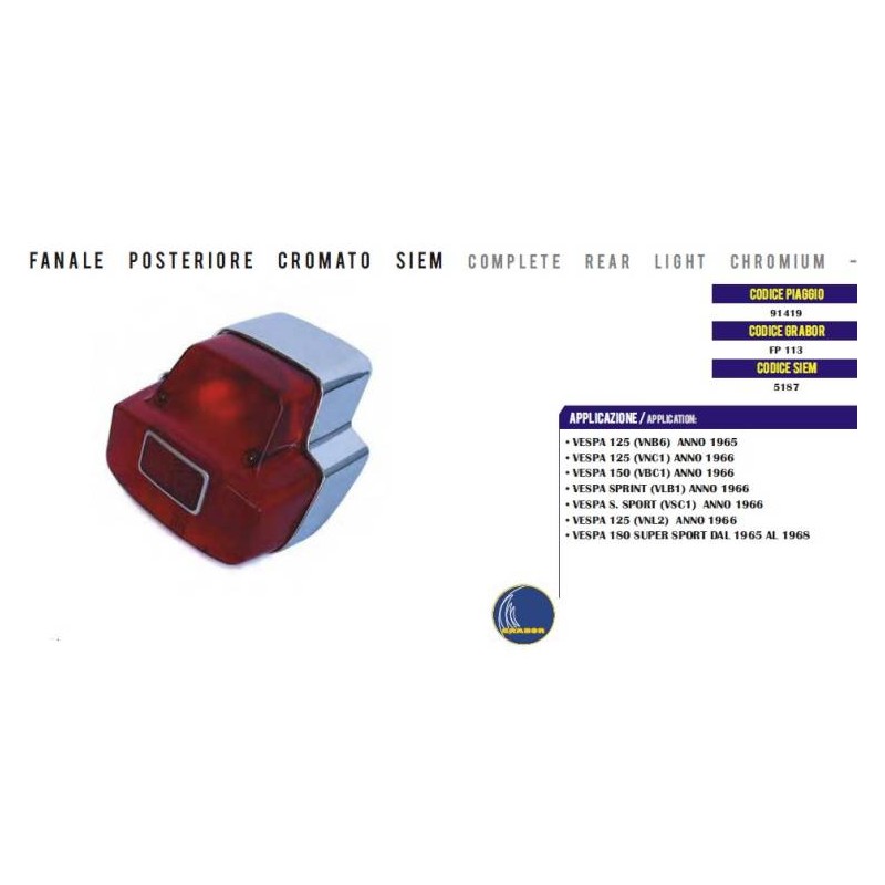 Tail Lamp SIEM Metal