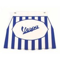 Mudflap Vespa Blue on White