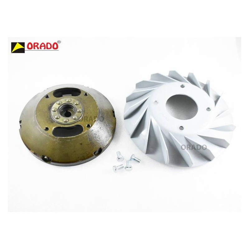 Flywheel and Plastic Fan